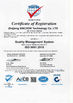 China ZHEJIANG XINCHOR TECHNOLOGY CO., LTD. Certificações